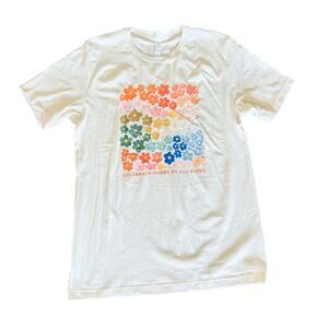 NEW Bella Canvas Graphic T SHIRT Women's LG TEE 100% Cotton Minds Of All Kinds